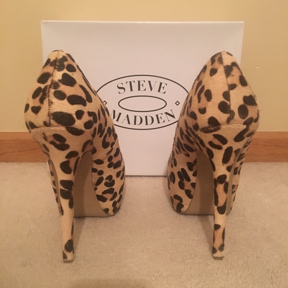 Steve Madden leopard babyln heel - Picture 2 of 5
